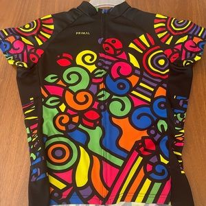 Primal wear medium multicolored cycling jersey